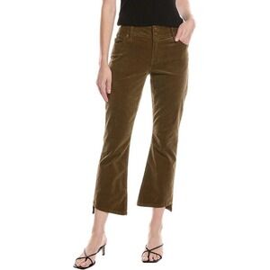 Cabi Jeans Women's Size 12 Corduroy Hi Low Crop Pants Mushroom